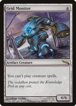 2003 Magic the Gathering Mirrodin #183 Grid Monitor Front