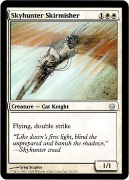 2004 Magic the Gathering Fifth Dawn #16 Skyhunter Skirmisher Front