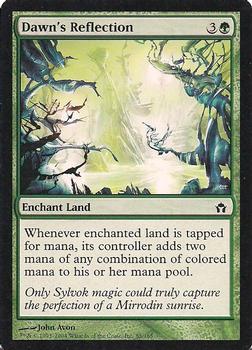2004 Magic the Gathering Fifth Dawn #85 Dawn's Reflection Front