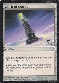 2004 Magic the Gathering Fifth Dawn #110 Clock of Omens Front
