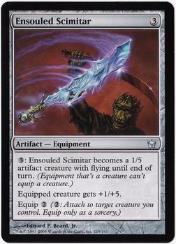 2004 Magic the Gathering Fifth Dawn #119 Ensouled Scimitar Front