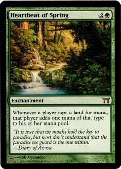 2004 Magic the Gathering Champions of Kamigawa #212 Heartbeat of Spring Front