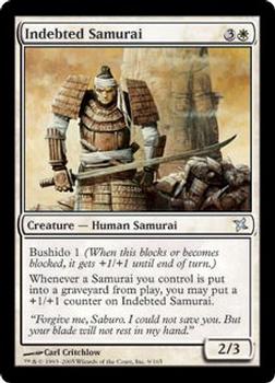 2005 Magic the Gathering Betrayers of Kamigawa #9 Indebted Samurai Front