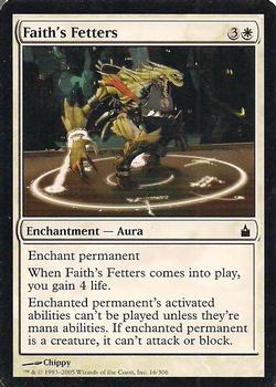 2005 Magic the Gathering Ravnica: City of Guilds #16 Faith's Fetters Front