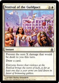 2005 Magic the Gathering Ravnica: City of Guilds #17 Festival of the Guildpact Front