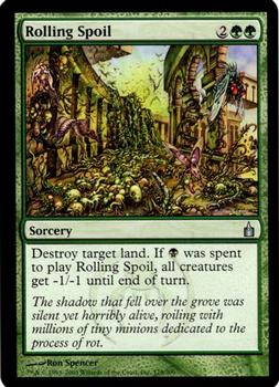2005 Magic the Gathering Ravnica: City of Guilds #179 Rolling Spoil Front