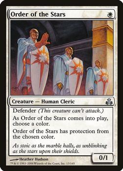 2006 Magic the Gathering Guildpact #13 Order of the Stars Front