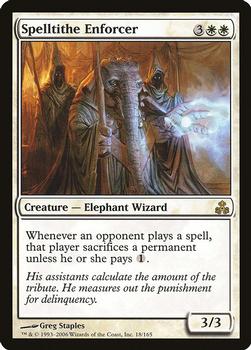 2006 Magic the Gathering Guildpact #18 Spelltithe Enforcer Front