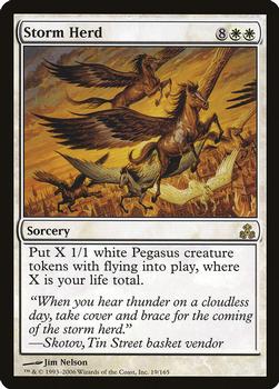 2006 Magic the Gathering Guildpact #19 Storm Herd Front