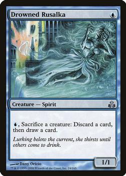 2006 Magic the Gathering Guildpact #24 Drowned Rusalka Front