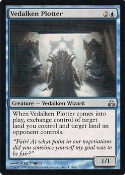 2006 Magic the Gathering Guildpact #41 Vedalken Plotter Front