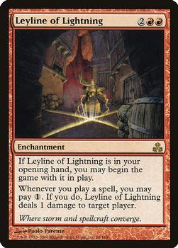 2006 Magic the Gathering Guildpact #68 Leyline of Lightning Front