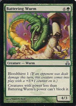 2006 Magic the Gathering Guildpact #79 Battering Wurm Front