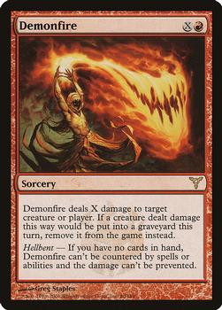 2006 Magic the Gathering Dissension #60 Demonfire Front