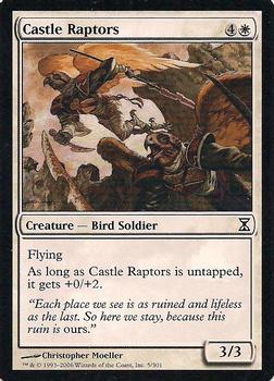 2006 Magic the Gathering Time Spiral #5 Castle Raptors Front