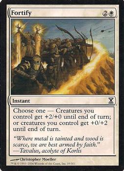 2006 Magic the Gathering Time Spiral #19 Fortify Front
