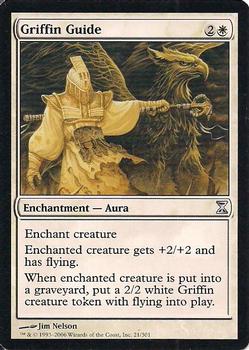 2006 Magic the Gathering Time Spiral #21 Griffin Guide Front