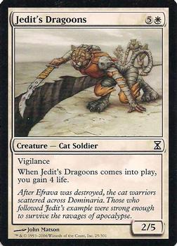 2006 Magic the Gathering Time Spiral #25 Jedit's Dragoons Front