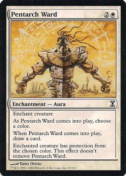 2006 Magic the Gathering Time Spiral #33 Pentarch Ward Front