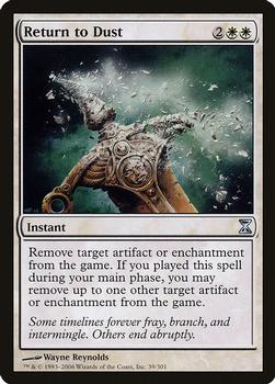 2006 Magic the Gathering Time Spiral #39 Return to Dust Front