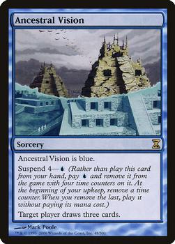 2006 Magic the Gathering Time Spiral #48 Ancestral Vision Front