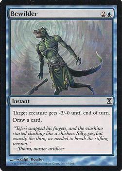 2006 Magic the Gathering Time Spiral #49 Bewilder Front