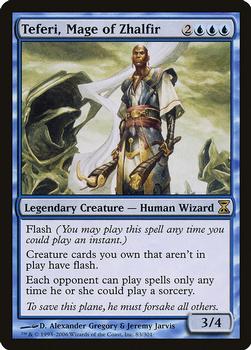 2006 Magic the Gathering Time Spiral #83 Teferi, Mage of Zhalfir Front