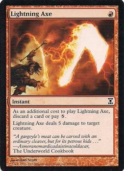 2006 Magic the Gathering Time Spiral #168 Lightning Axe Front