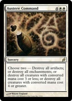 2007 Magic the Gathering Lorwyn #3 Austere Command Front