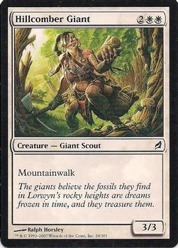 2007 Magic the Gathering Lorwyn #20 Hillcomber Giant Front