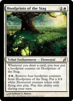 2007 Magic the Gathering Lorwyn #21 Hoofprints of the Stag Front