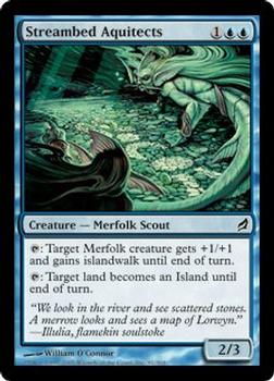2007 Magic the Gathering Lorwyn #91 Streambed Aquitects Front
