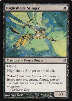 2007 Magic the Gathering Lorwyn #132 Nightshade Stinger Front