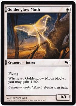 2008 Magic the Gathering Shadowmoor #6 Goldenglow Moth Front