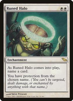 2008 Magic the Gathering Shadowmoor #21 Runed Halo Front