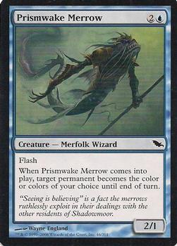 2008 Magic the Gathering Shadowmoor #46 Prismwake Merrow Front