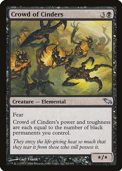 2008 Magic the Gathering Shadowmoor #63 Crowd of Cinders Front