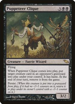 2008 Magic the Gathering Shadowmoor #75 Puppeteer Clique Front