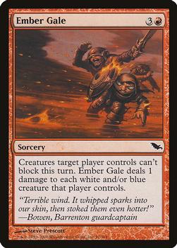2008 Magic the Gathering Shadowmoor #91 Ember Gale Front