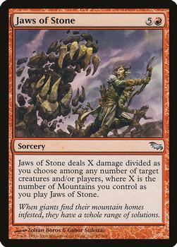 2008 Magic the Gathering Shadowmoor #97 Jaws of Stone Front