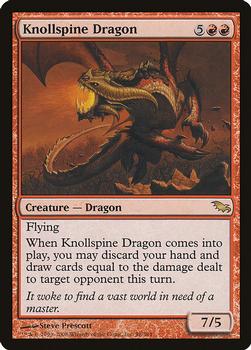 2008 Magic the Gathering Shadowmoor #98 Knollspine Dragon Front