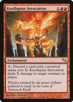 2008 Magic the Gathering Shadowmoor #99 Knollspine Invocation Front