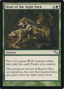 2008 Magic the Gathering Shadowmoor #119 Howl of the Night Pack Front