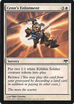 2008 Magic the Gathering Eventide #3 Cenn's Enlistment Front