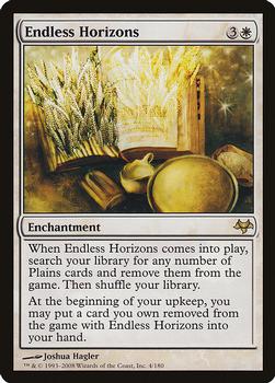 2008 Magic the Gathering Eventide #4 Endless Horizons Front