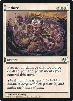 2008 Magic the Gathering Eventide #5 Endure Front