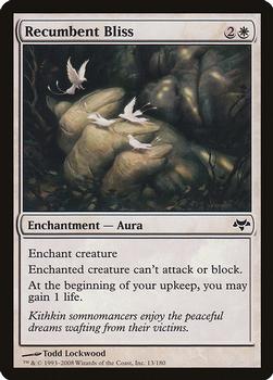 2008 Magic the Gathering Eventide #13 Recumbent Bliss Front