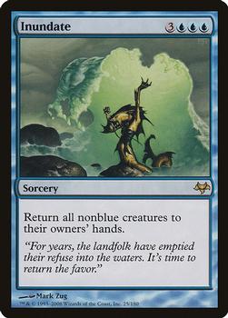 2008 Magic the Gathering Eventide #25 Inundate Front