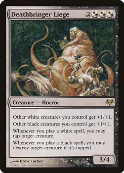 2008 Magic the Gathering Eventide #85 Deathbringer Liege Front