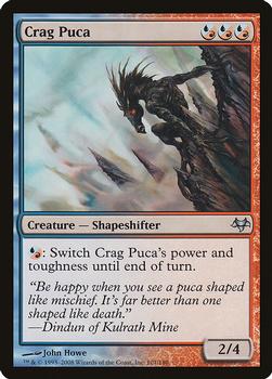 2008 Magic the Gathering Eventide #101 Crag Puca Front